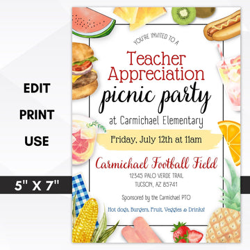 teacher appreciation week invitation